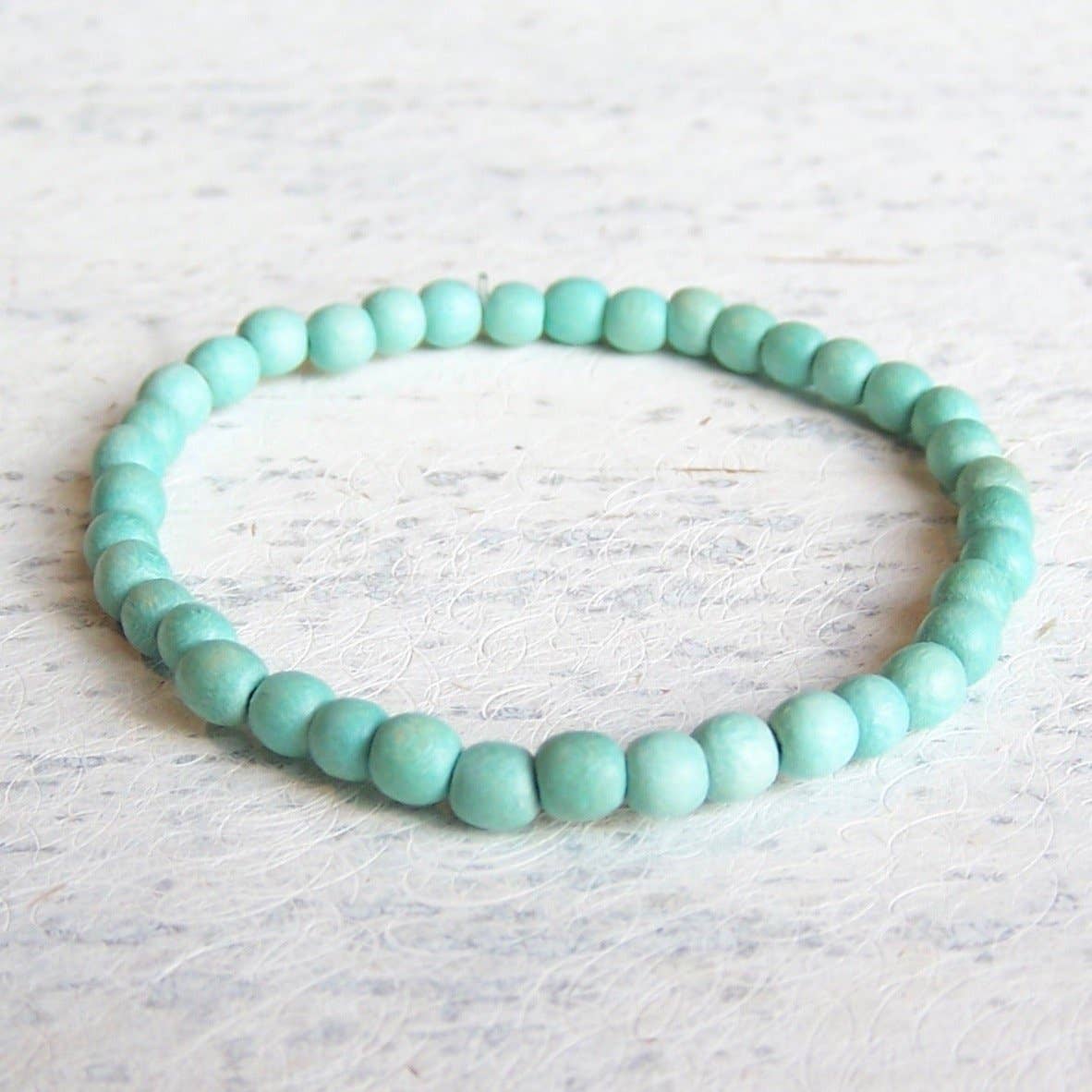 Mali Wood Elastic Bracelet