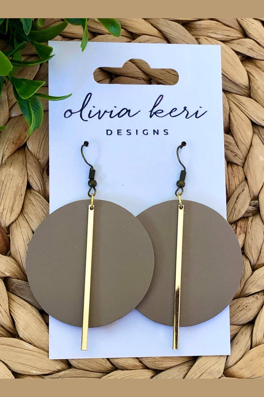 Lindsay - Beige Earrings