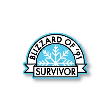 Blizzard of '91 Survivor Sticker