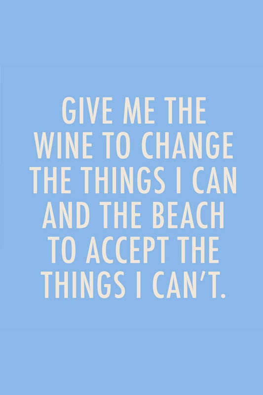 Beach Cocktail Funny Napkins | Give Me Wine To Change