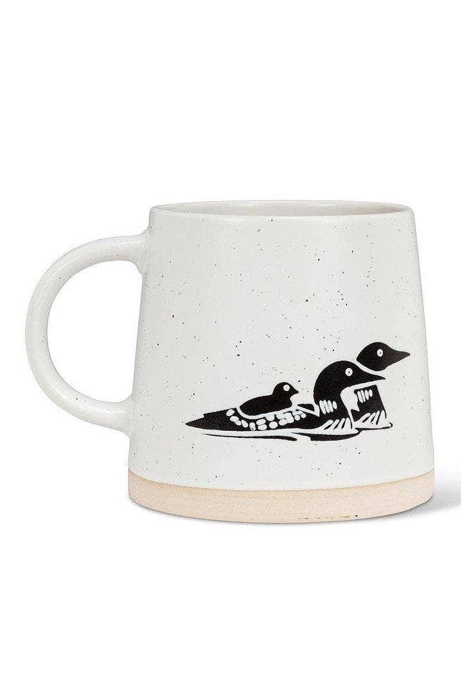 Loons Wide Base Mug with Loons