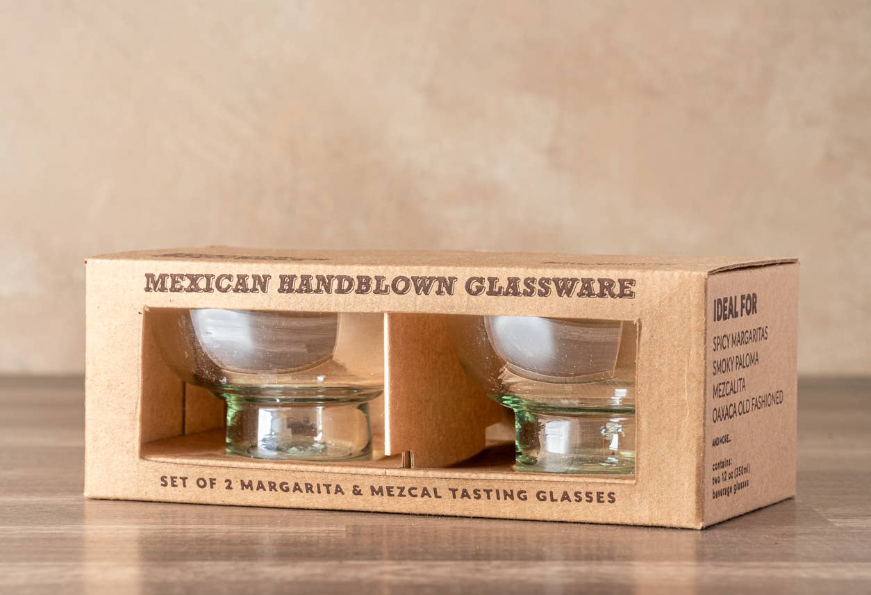 Set of 2 Margarita/Mezcal Tasting Glasses - Clear