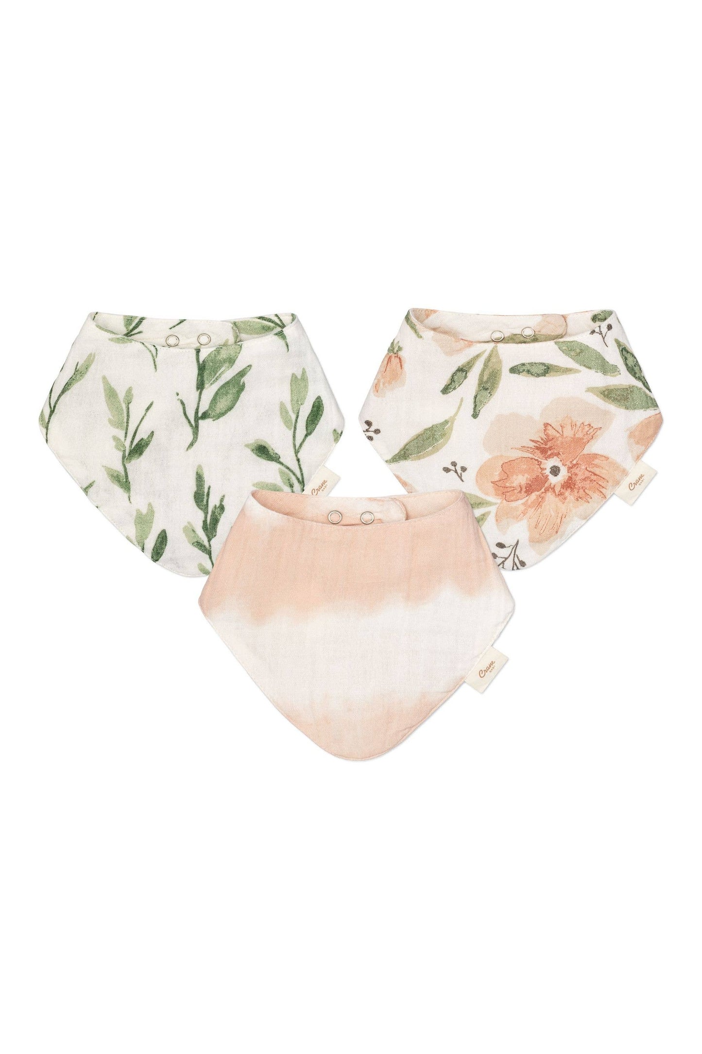 Parker 3-Pc. Muslin Bib Set