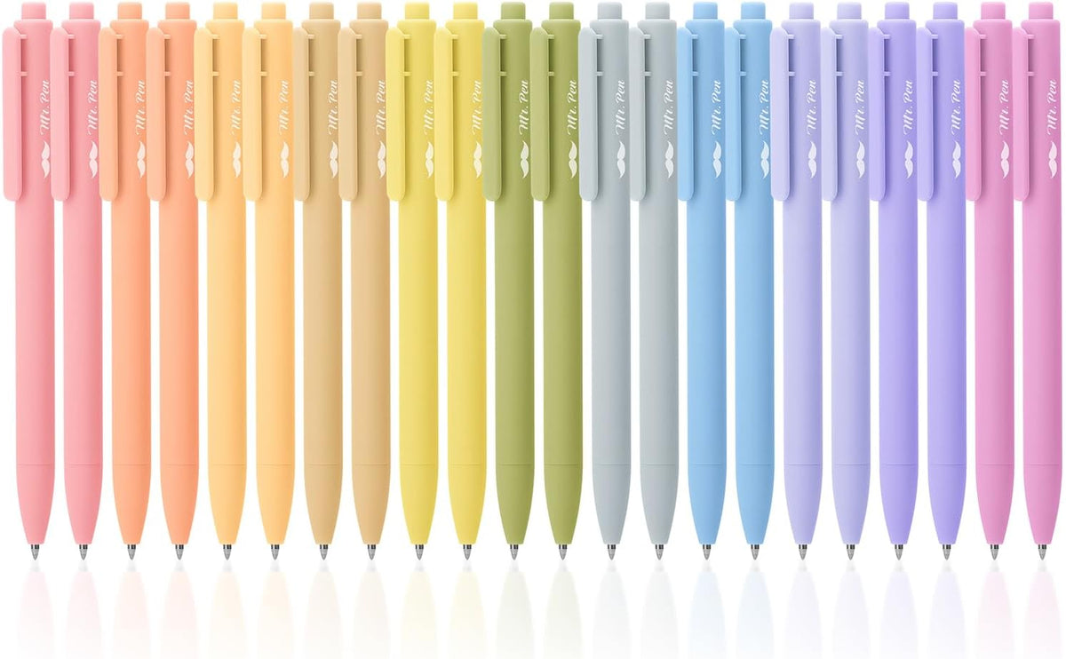 Retractable Gel Pens - Assorted Colors