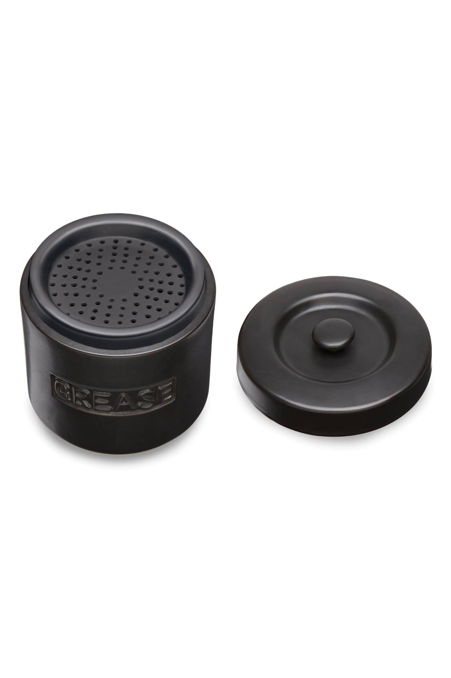 Fox Run Grease Container, Black Porcelain