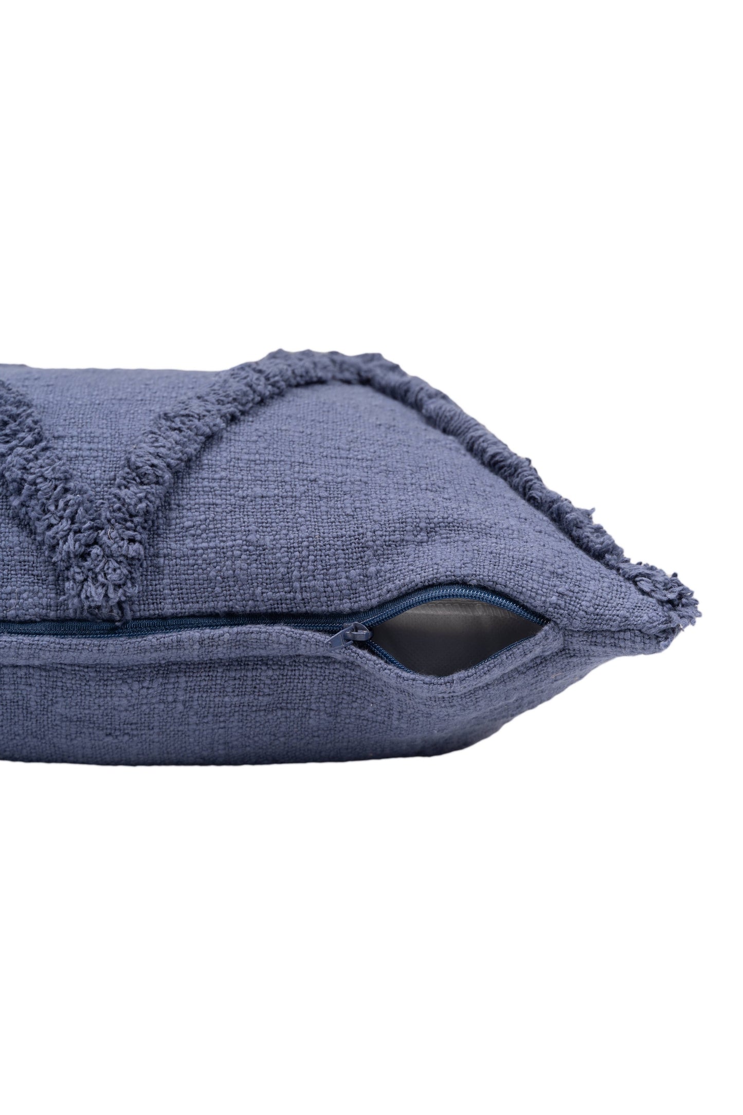 Roston Solid Decorative Diamond Tufted Cotton Throw Pillow: Sky Blue / 20" x 20" / Poly Filled