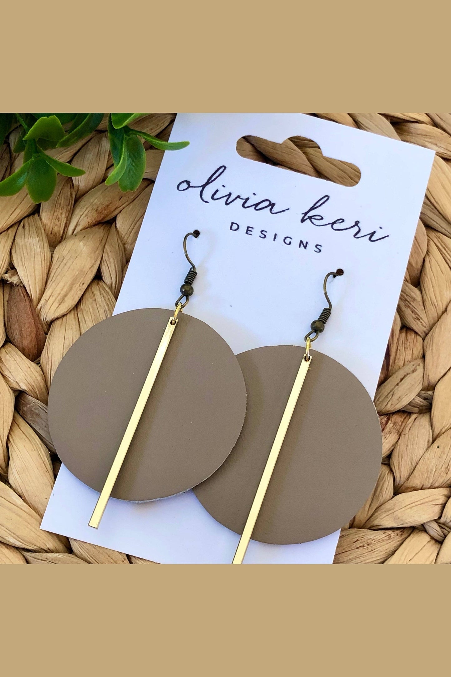 Lindsay - Beige Earrings