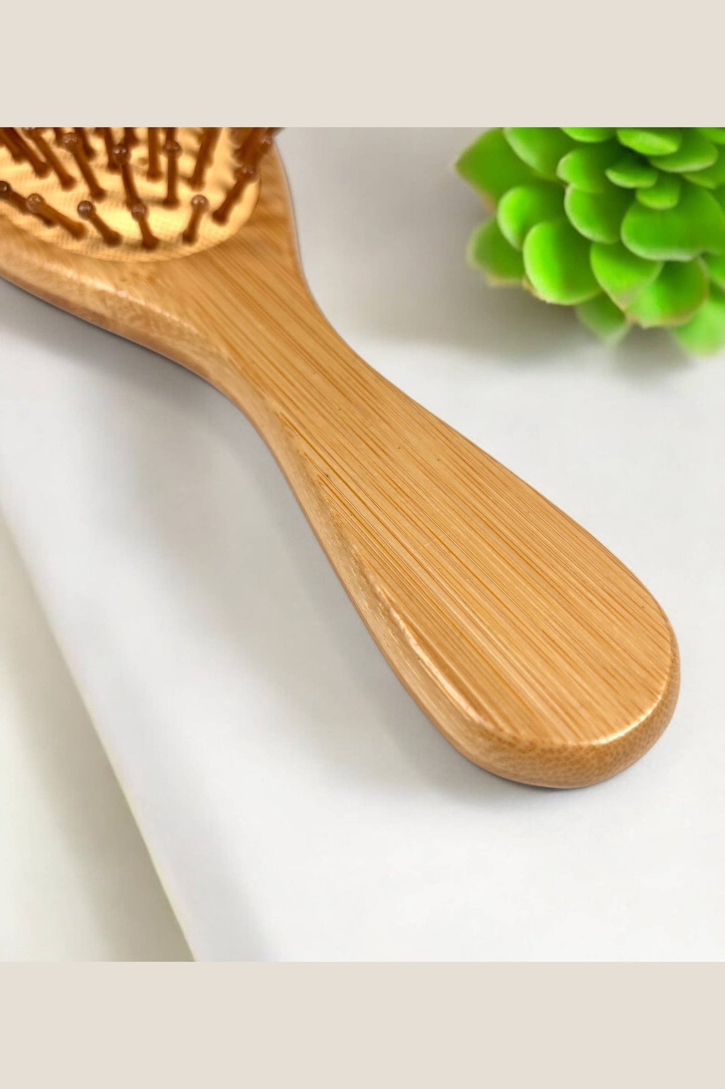 Bamboo Round Paddle Hairbrush