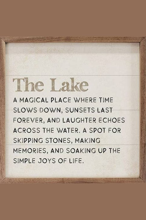 The Lake Definition Print