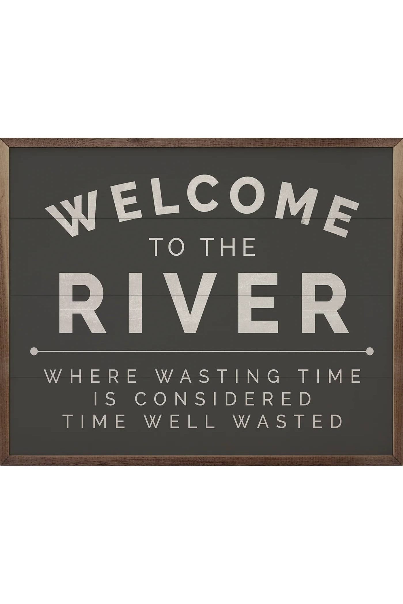 Welcome To The River Black Print