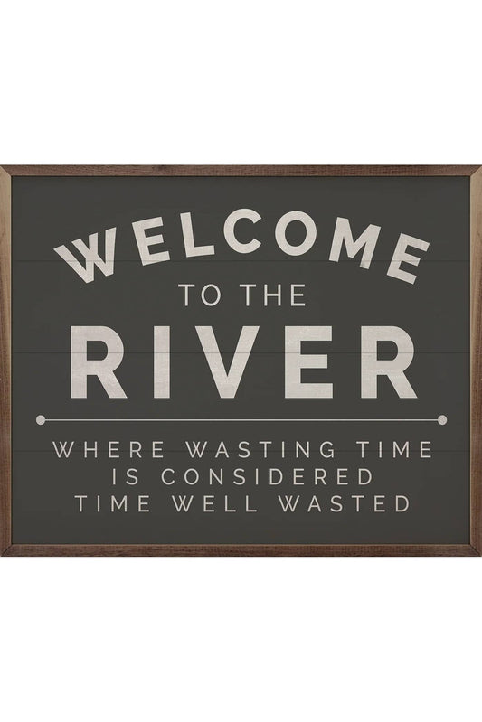 Welcome To The River Black Print
