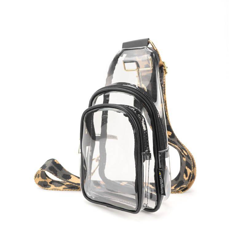 Clear Riley Sling | White/Skyblue/White Aztec Strap