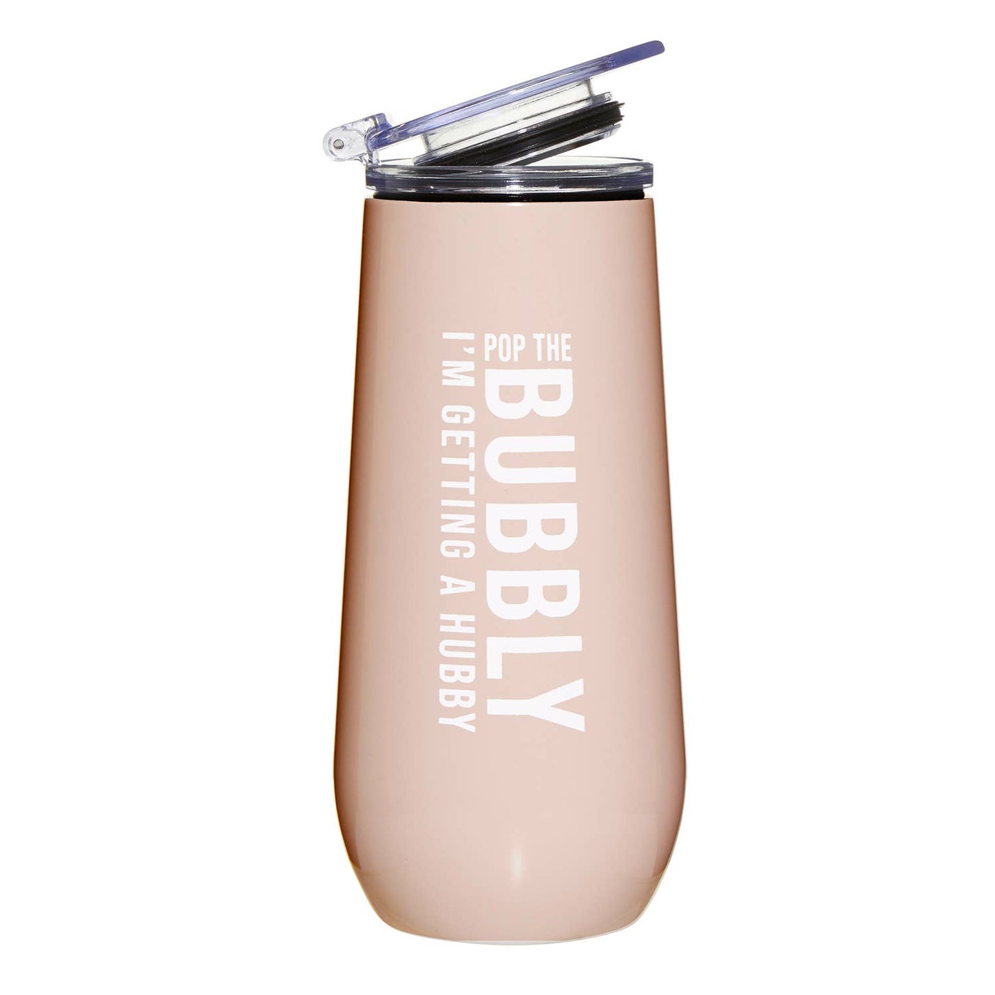 Champagne Tumbler - Pop The Bubbly I'm Getting a Hubby!