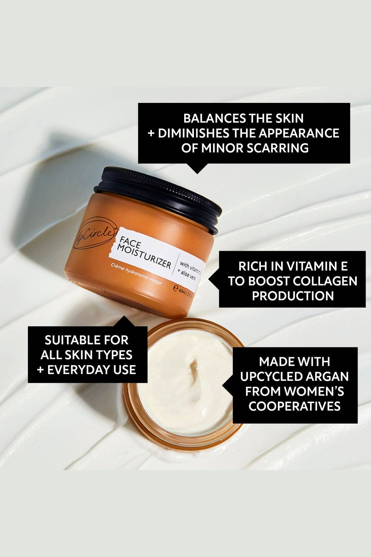 Day Face Moisturizer with Vitamin E, Aloe Vera