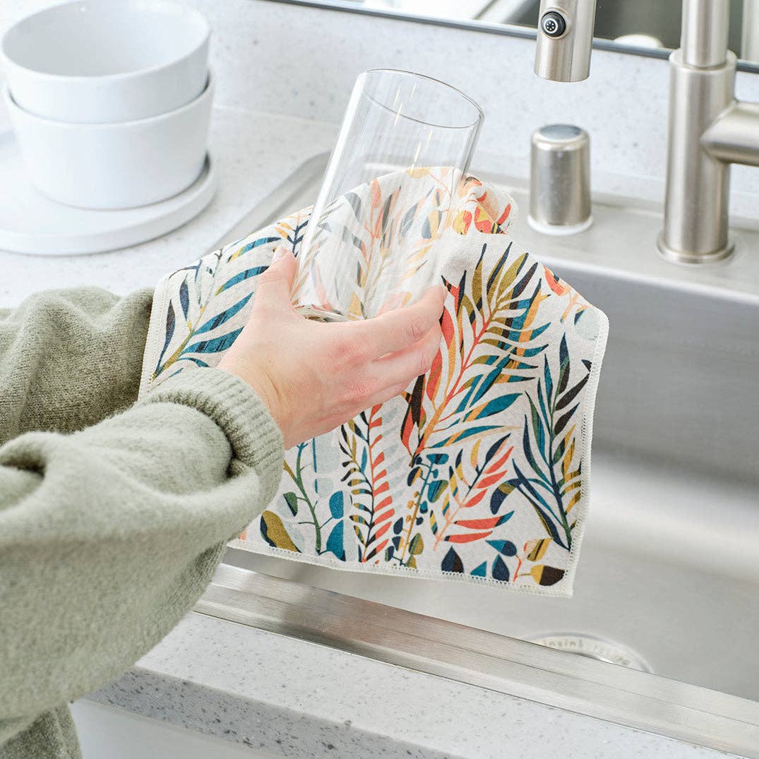 Colorful Leaves All Purpose Microfiber Towels - Set of 4