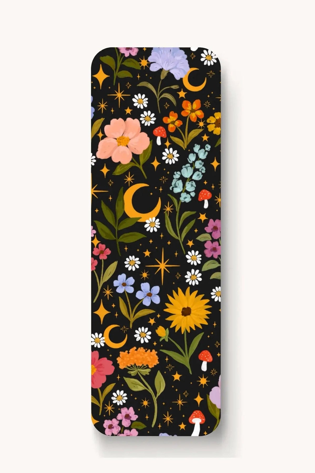 Floral Bookmark - Watercolor Checker