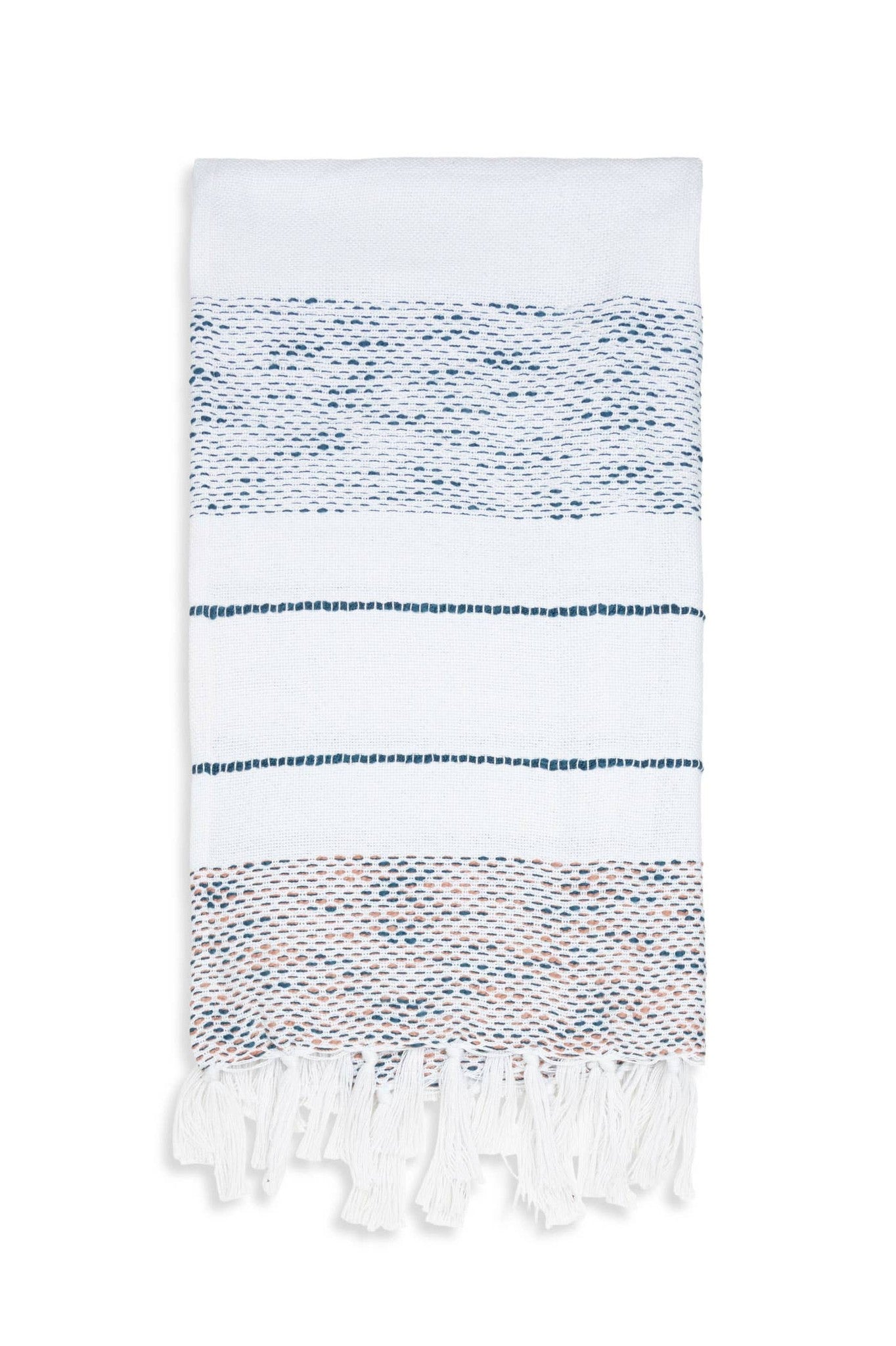 Tylanne 50x70" Indoor/Outdoor Recycled Woven Throw Blanket: Sage