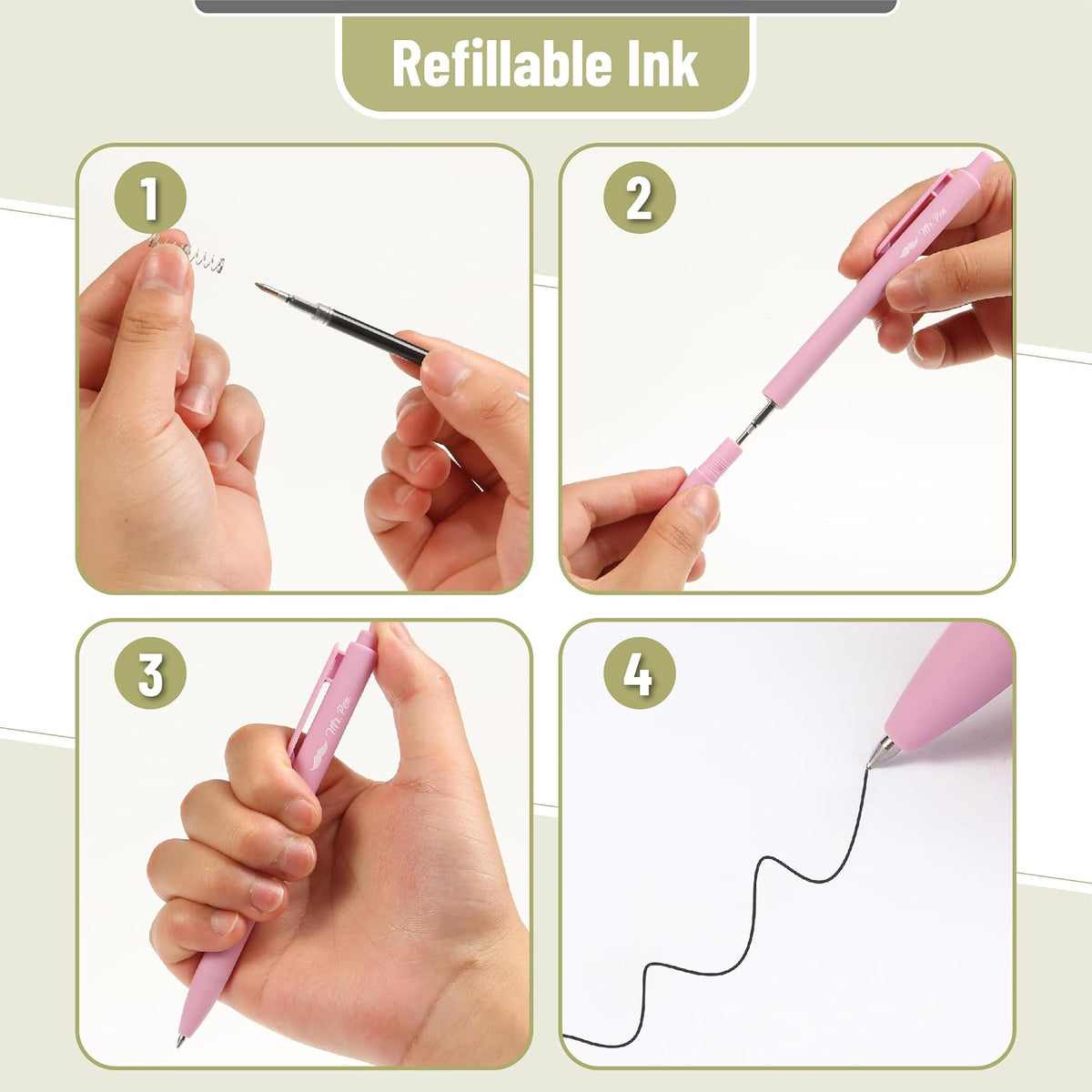 Retractable Gel Pens - Assorted Colors