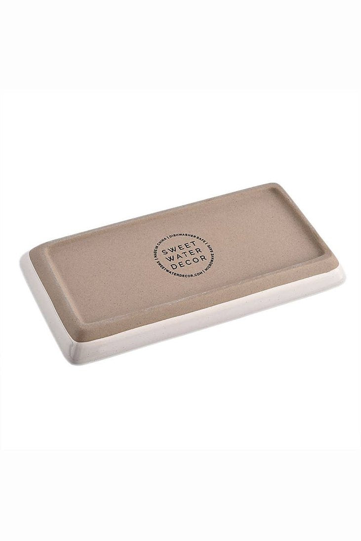 Cream Stoneware Tray