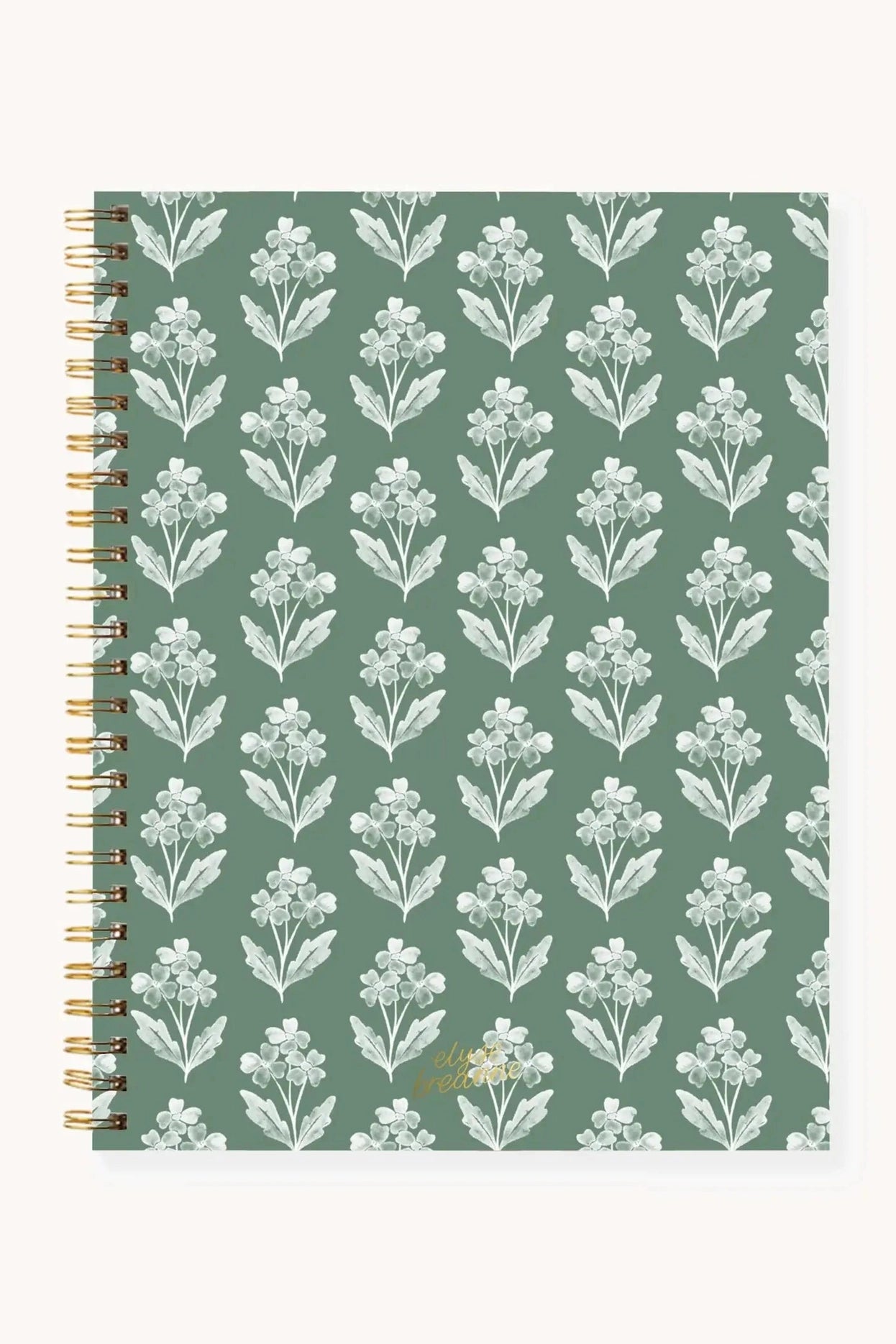 Floral Softcover Spiral Notebook: Pressed Floral