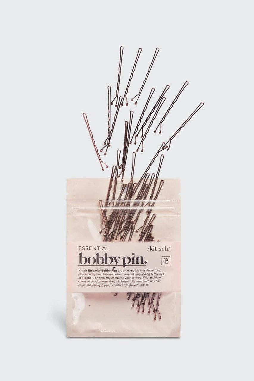 Essential Bobby Pins 45pc - Brown