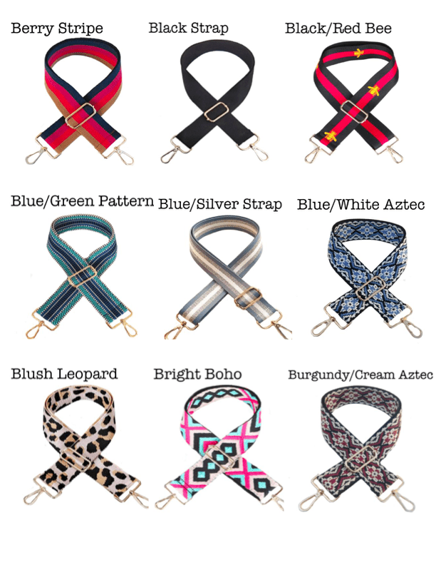 Clear Riley Sling | White/Skyblue/White Aztec Strap