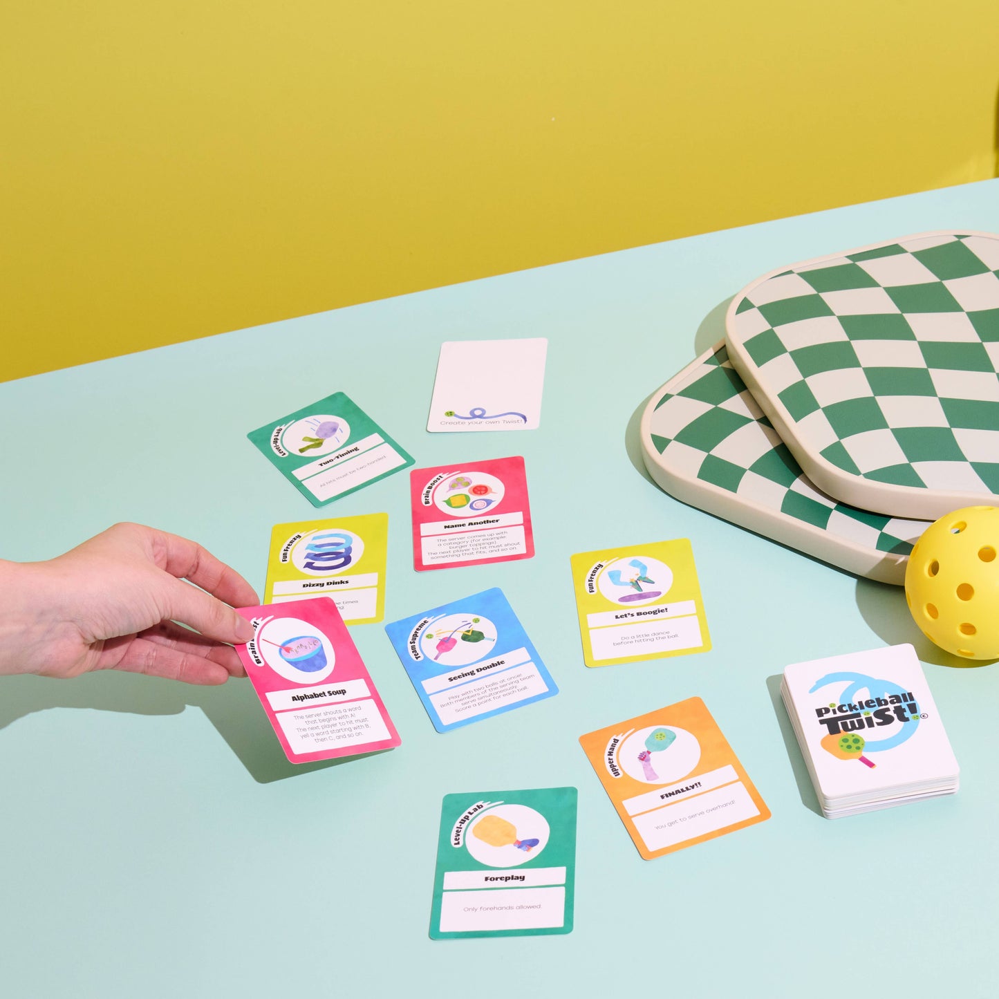 Pickleball Twist On-Court Pickleball Card Game