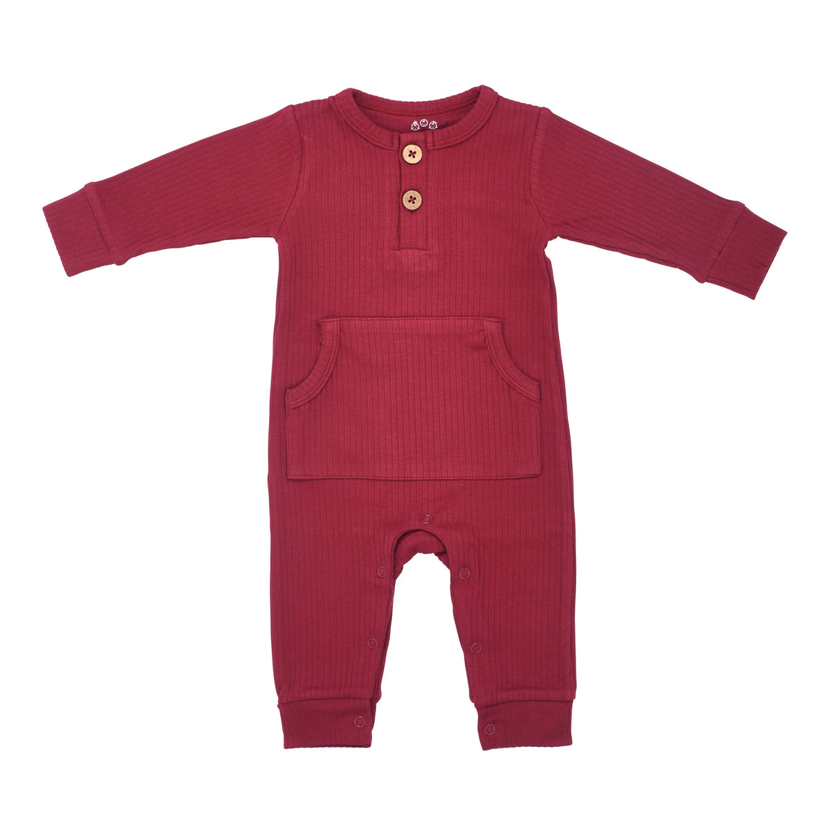 Robbins Egg Baby Ribbed Playsuit with Pockets: 3-6 Months