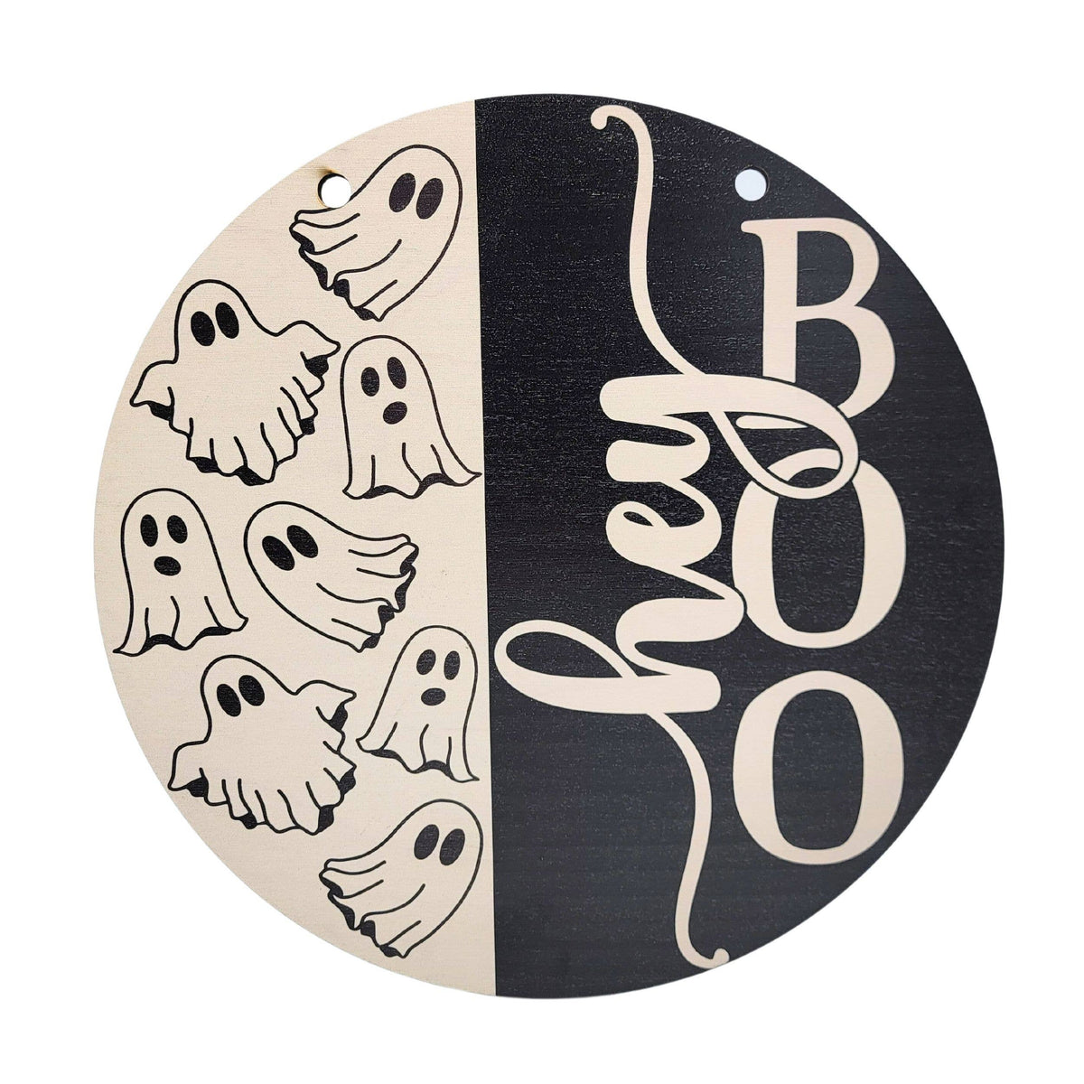 Hey Boo Ghost Halloween Décor - Ghost Signs
