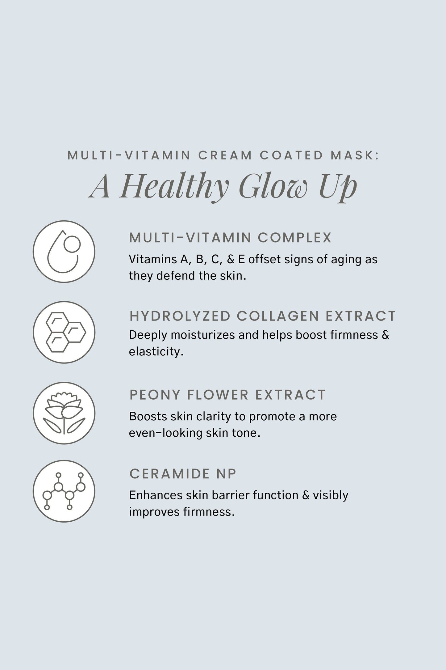 Multi-Vitamin Cream-Coated Antioxidant Sheet Mask - Single