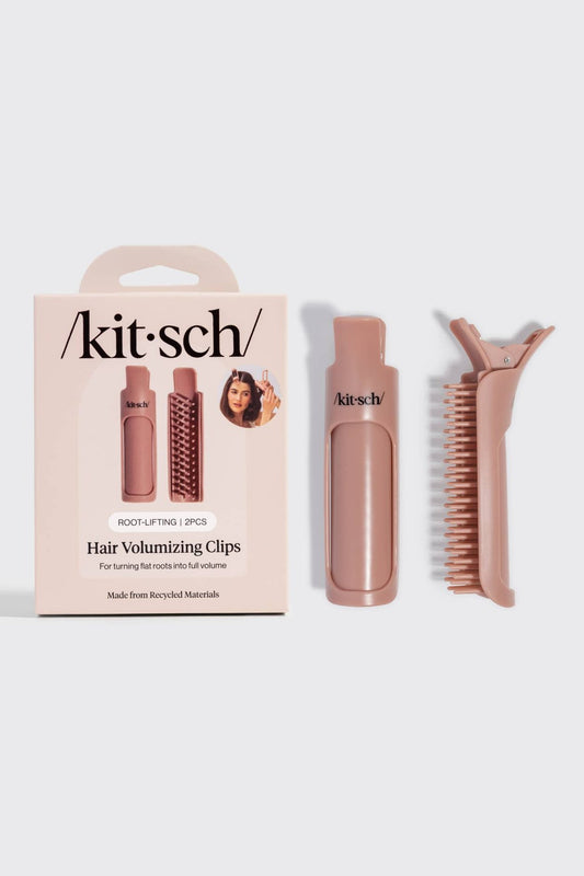 Kitsch Hair Volumizing Clip 2pc Set - Terracotta