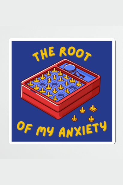 Pop Goes Perfection Anxiety Vinyl Waterproof Sticker 