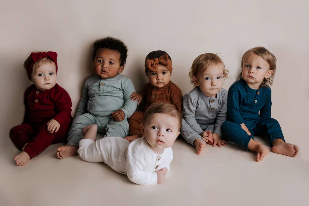 Mauve Baby Ribbed Playsuit with Pockets: 6-12 Months