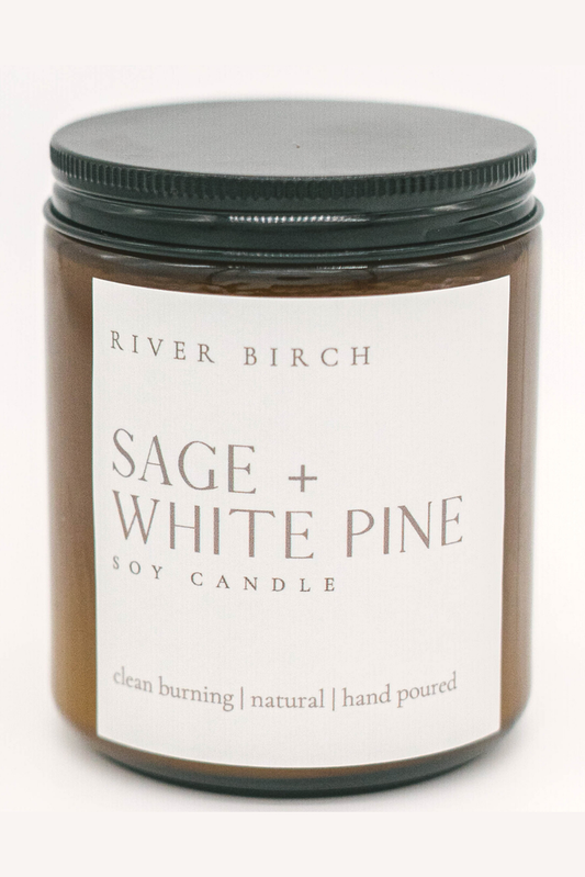 Sage + White Pine Soy Candle