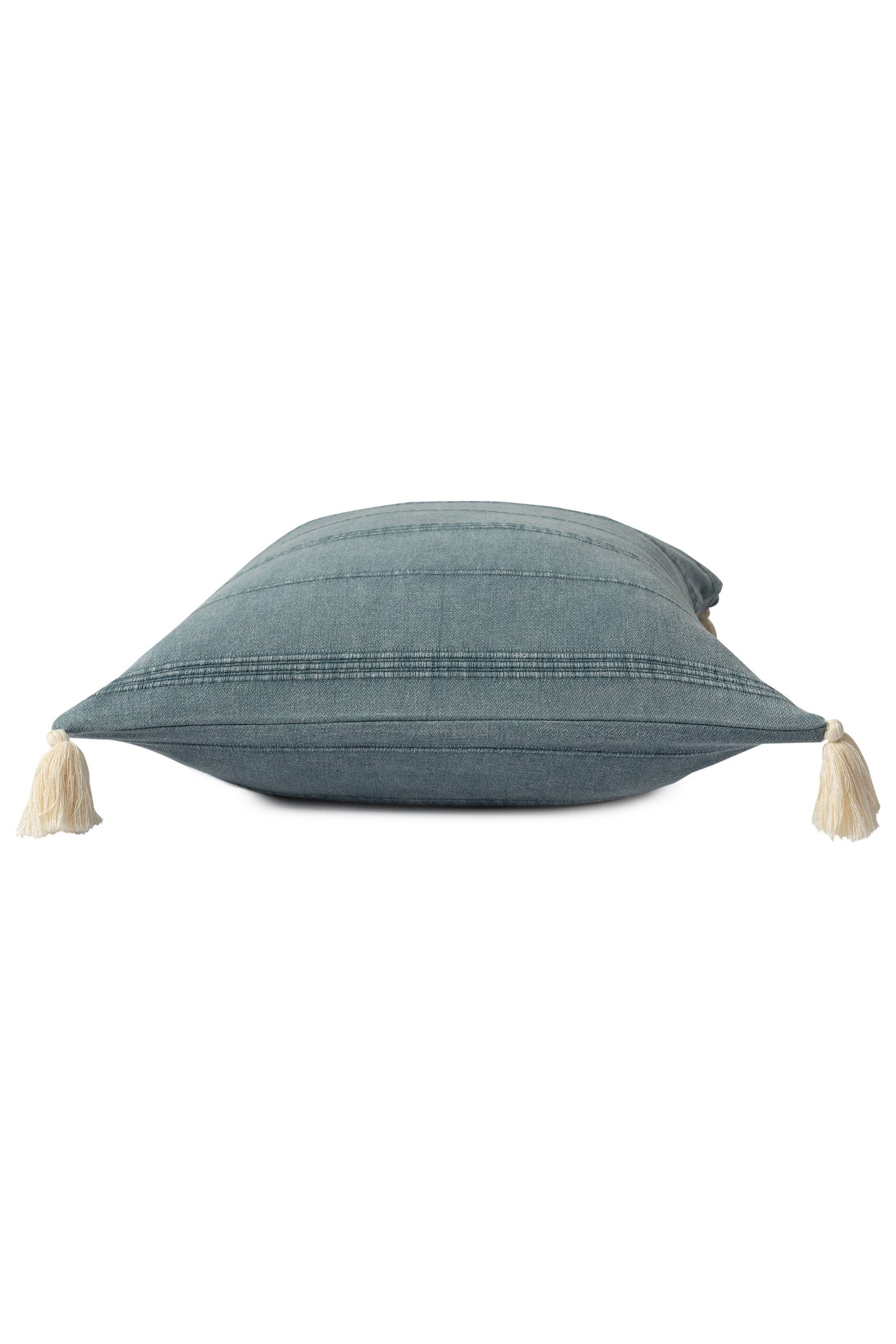 Starlin Subtle Striped Organic Turkish Cotton Throw Pillow: Burgundy
