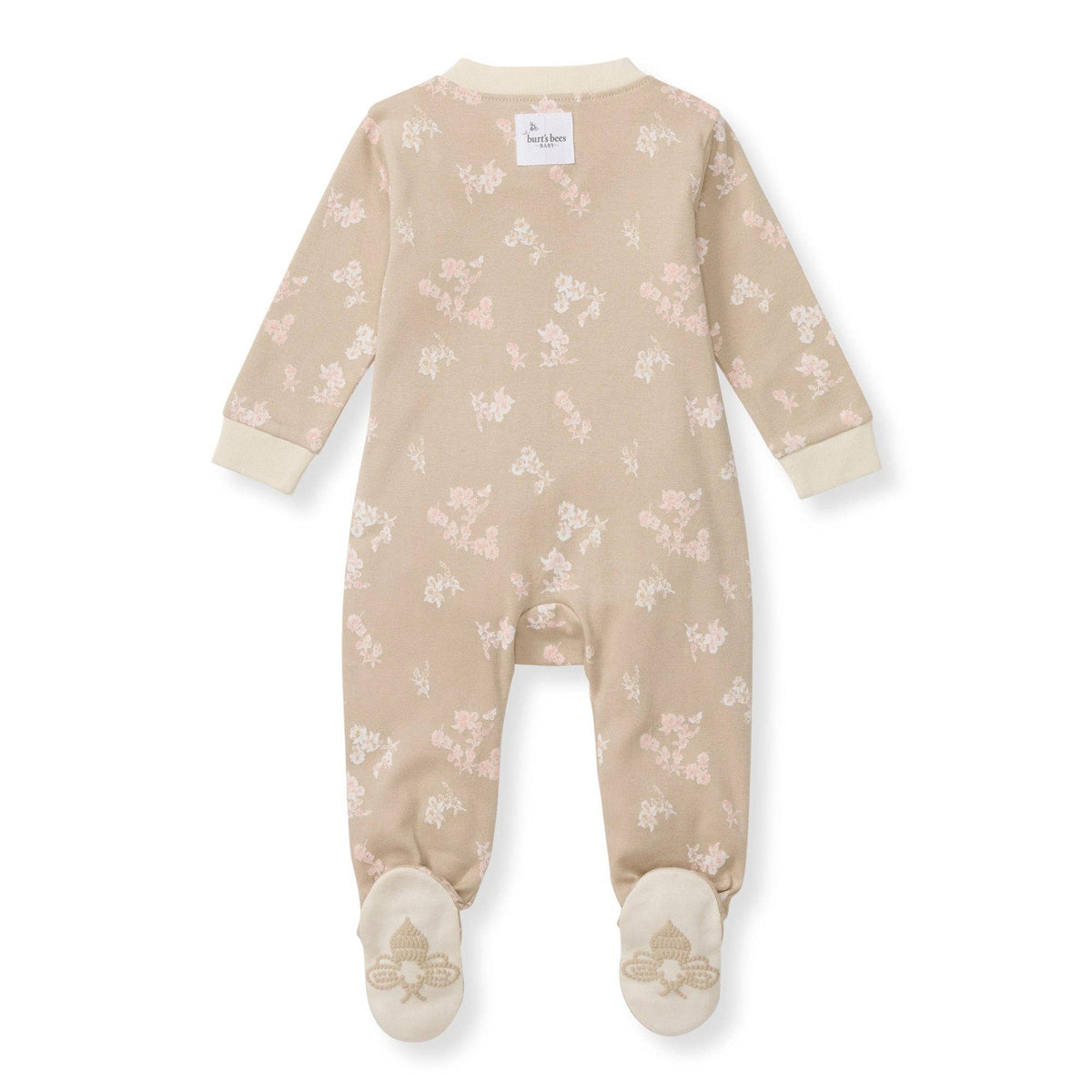 Whimsical Floral Organic Cotton Sleep & Play: Hummus / 0-3 Months
