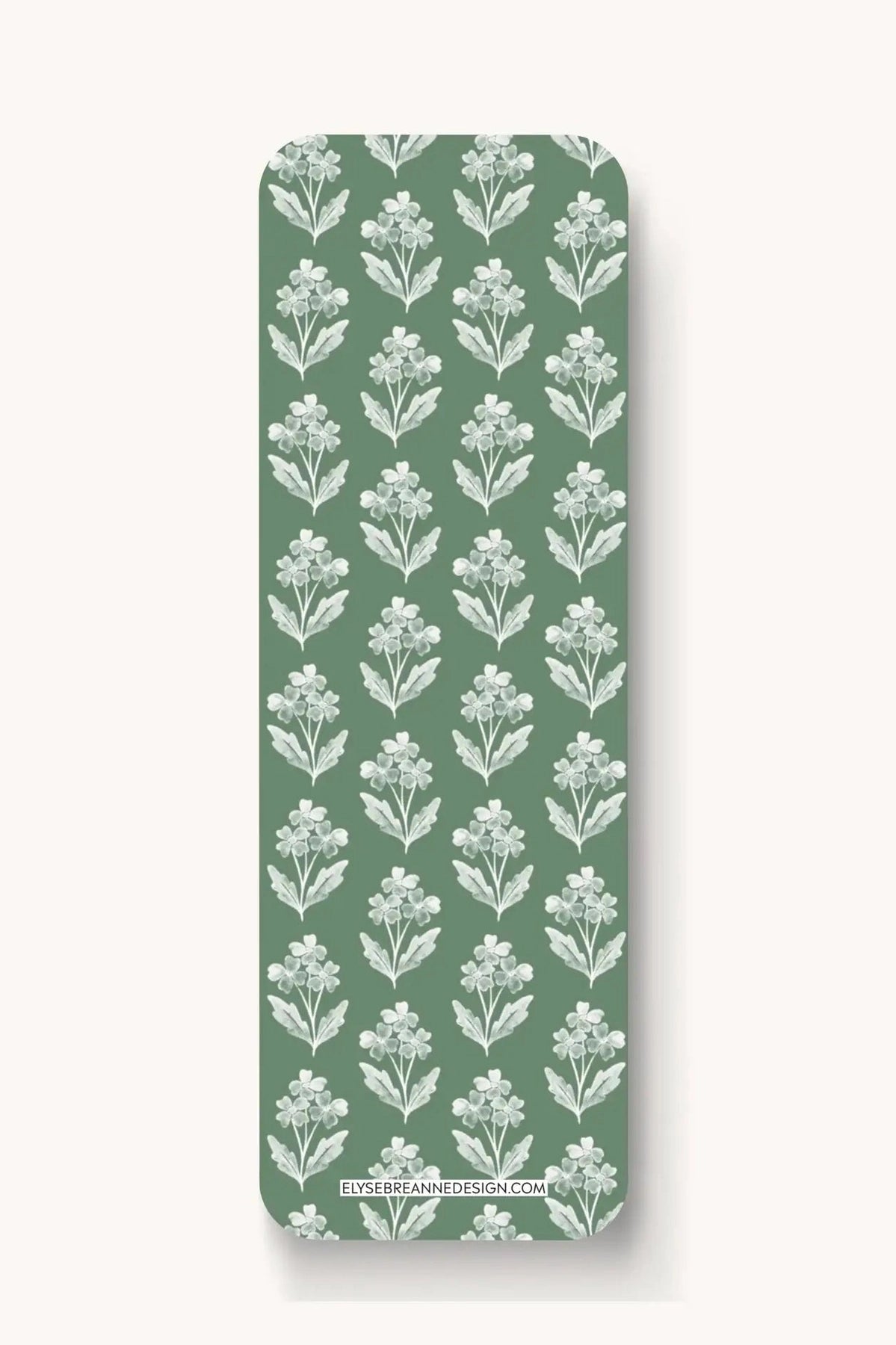 Floral Bookmark - Watercolor Checker