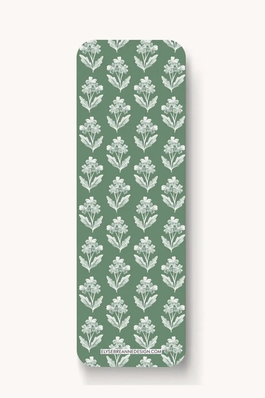 Floral Bookmark - Forget Me Not Sage