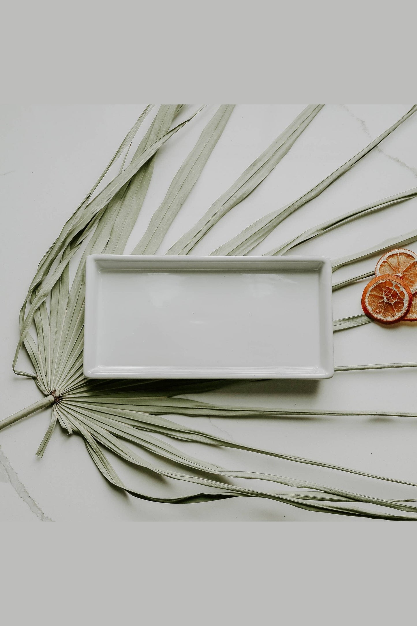 White Stoneware Tray