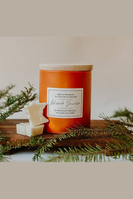 MN Lakeside Sunrise Candle