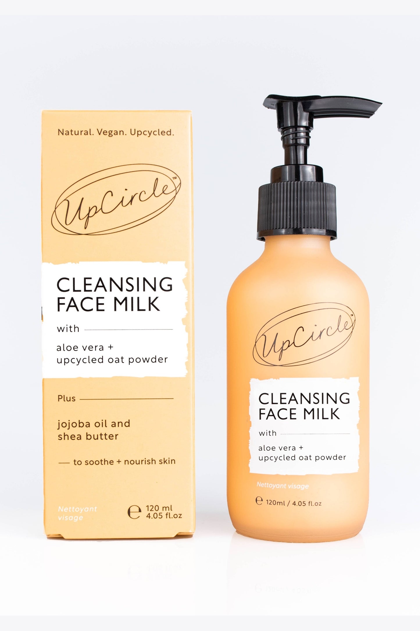Cleansing Face Milk with Aloe Vera + upcycled Oat Powder
