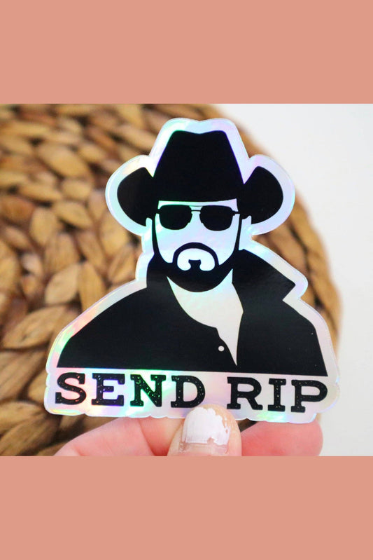 Send RIP Holographic Sticker