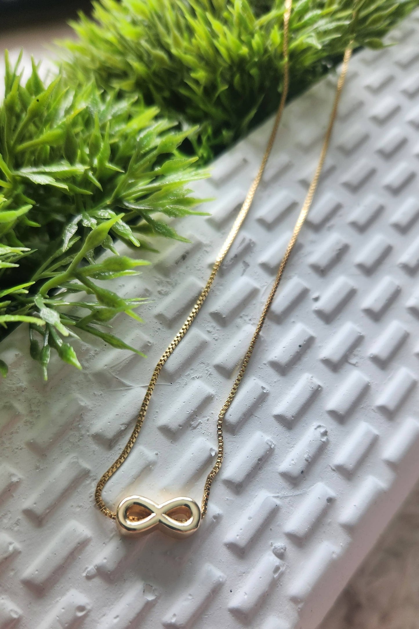 Infinity Charm Gold Necklace