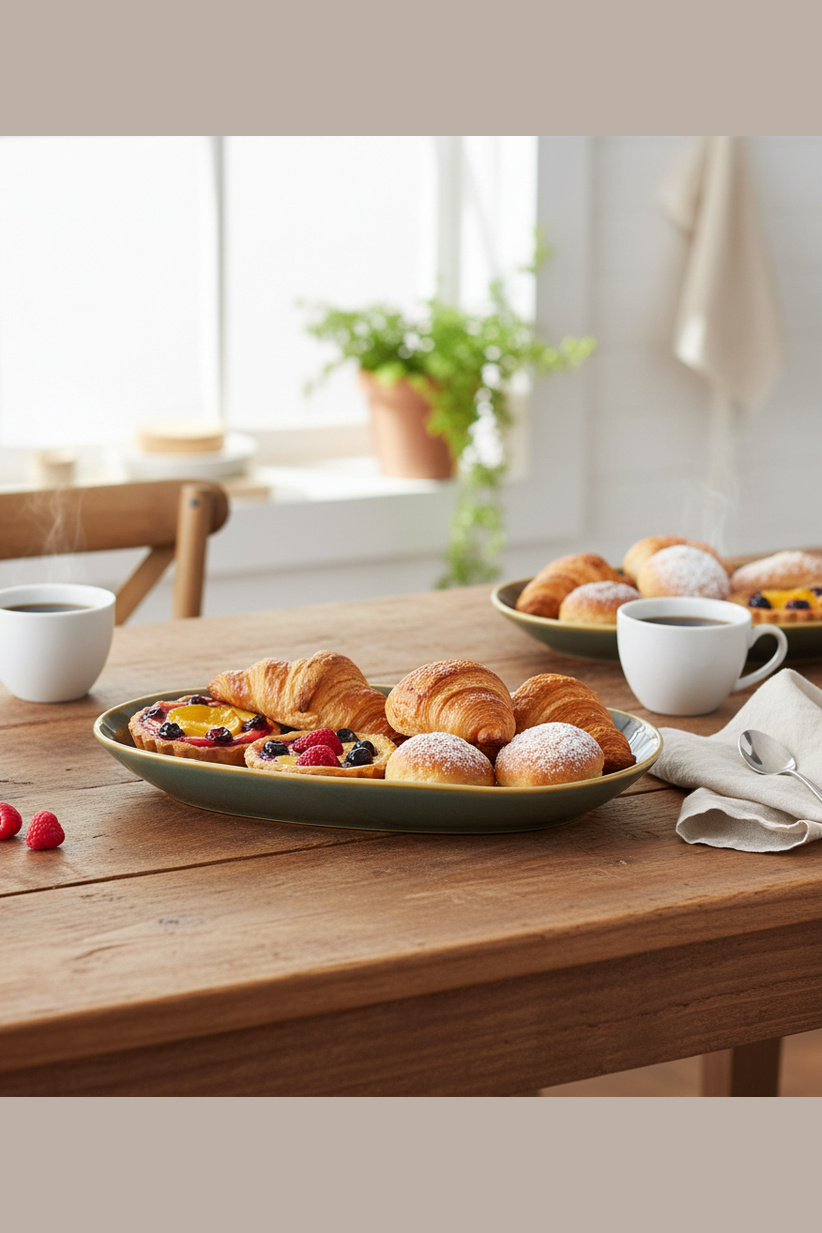 Vikko - Flare, Green Oval Platter