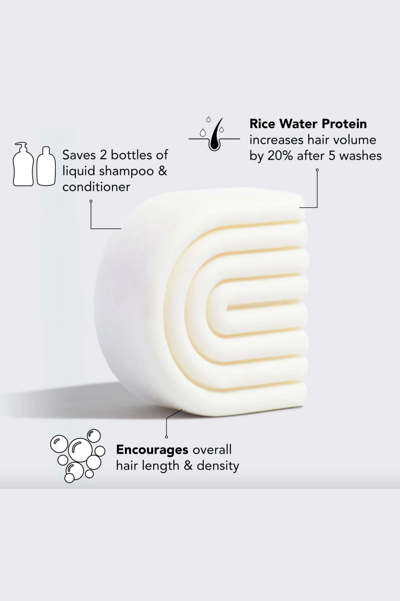 Rice Water Conditioner Bar for Hair Growth