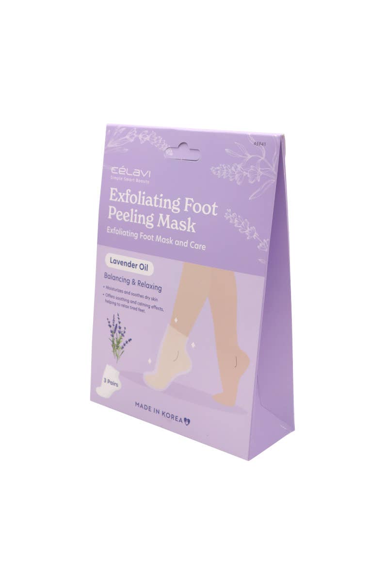 Celavi Lavender Foot Peeling Mask - Set of 3 Pairs