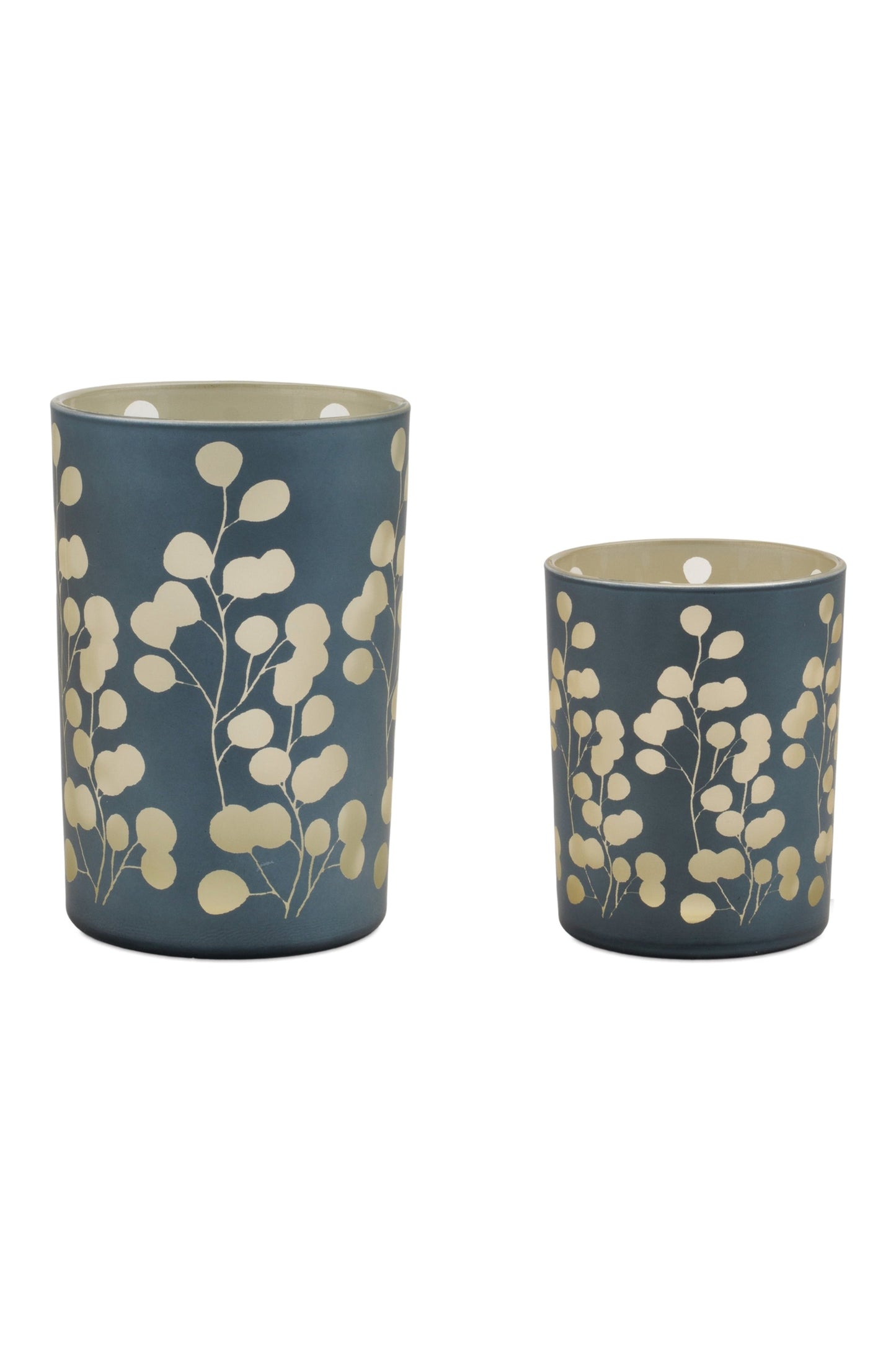 Frosted Foliage Candle Holders