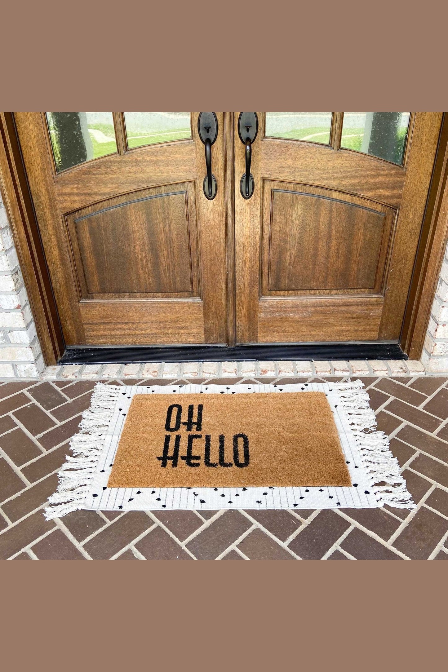 Tassel Pattern Modern Farmhouse Woven Rug