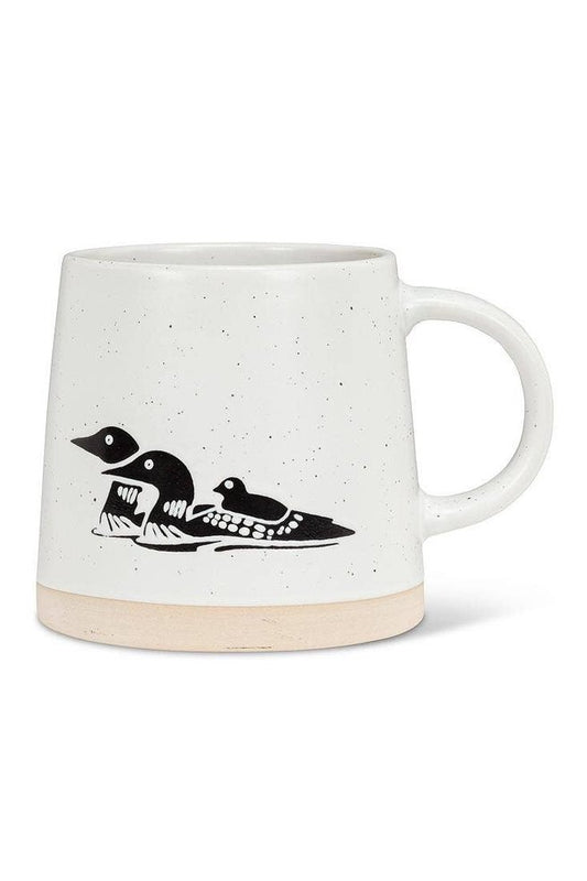 Loons Wide Base Mug with Loons