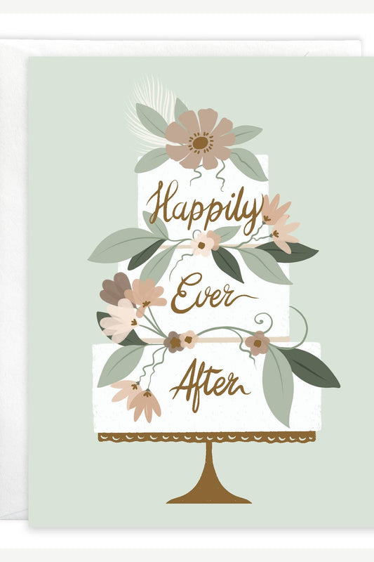 Wedding Greeting Card - Tiered Cake